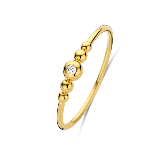 14Kt Carla ring m. 0,025ct W-VS - Spirit Icons