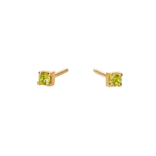 Fg Ørestik 3 mm firkantet peridotgrøn