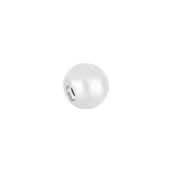 SHAPE Sølv rhod. kuglelås mat 12mm