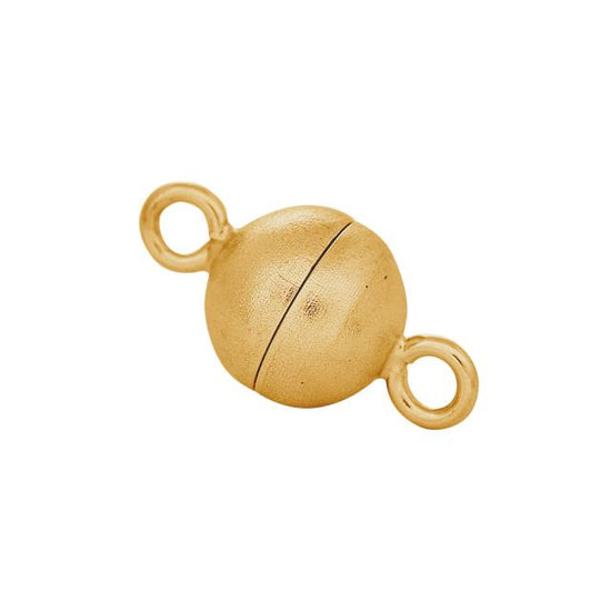 Fg Sølv magnet perlelås 8mm mat Siersbøl