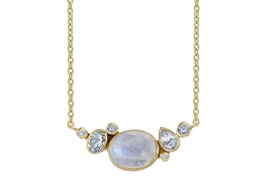 Collier Blue Moon Forgyldt - Rabinovich