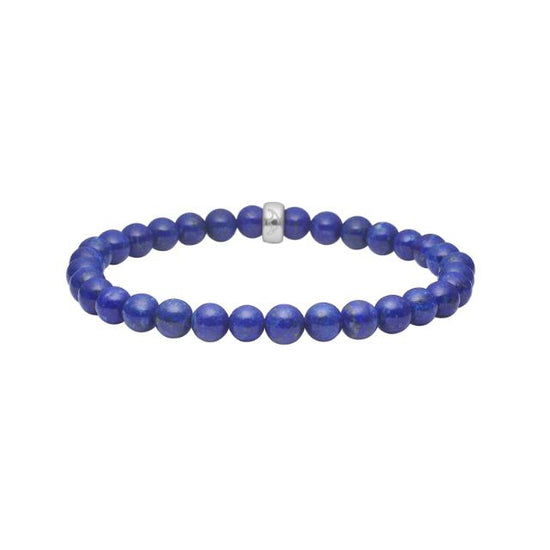 Lapis 6mm armbånd 19cm - Blå - HEINZENDORFF