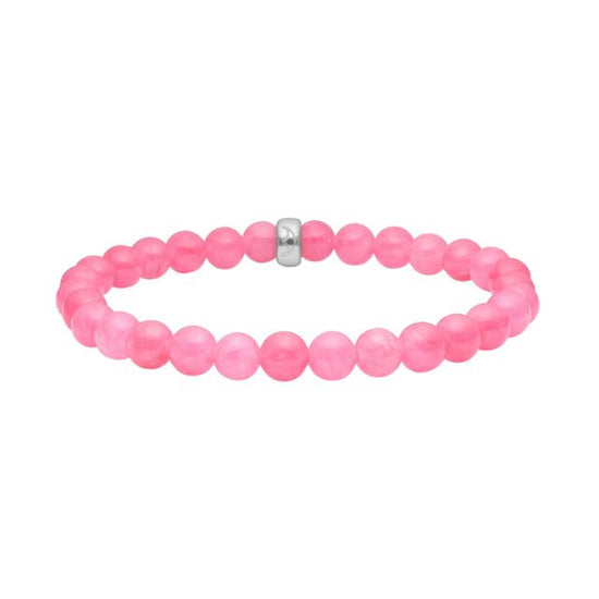 Lyserød spong quartz 19cm armbånd HEINZENDORFF