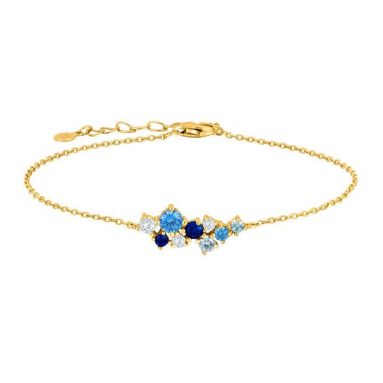 Fg. armbånd NADINENOR blå 17+3cm