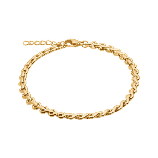 Armbånd stål IP gold SERENA Nordahl Jewellery