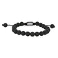 SON armbånd black agate 8mm 19-25cm