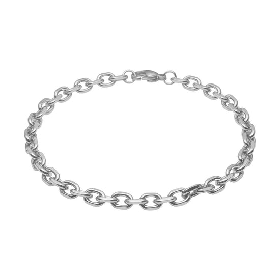 SON armbånd stål anker facet, 19cm