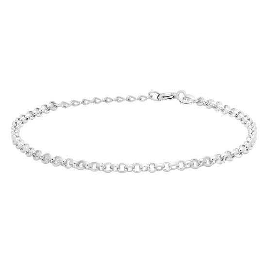 Rhod. sølvarmbånd PLAIN – Nordahl Jewellery