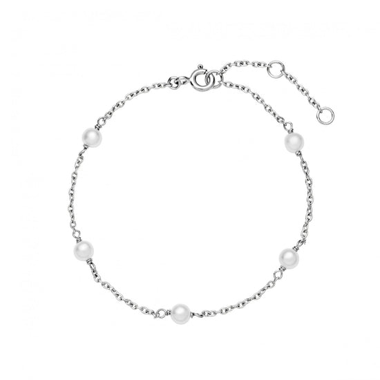 Armbånd fvp 4-4,5mm sølv Lund