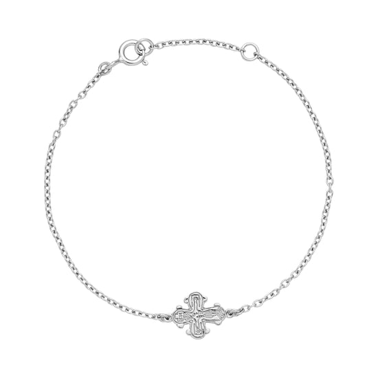 Dagmarkors armbånd sølv 16-18cm