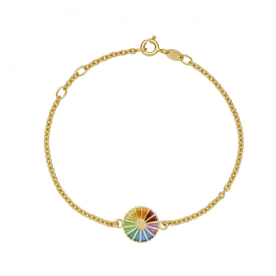 Marguerit armbånd Fg. 11mm farvet Lund