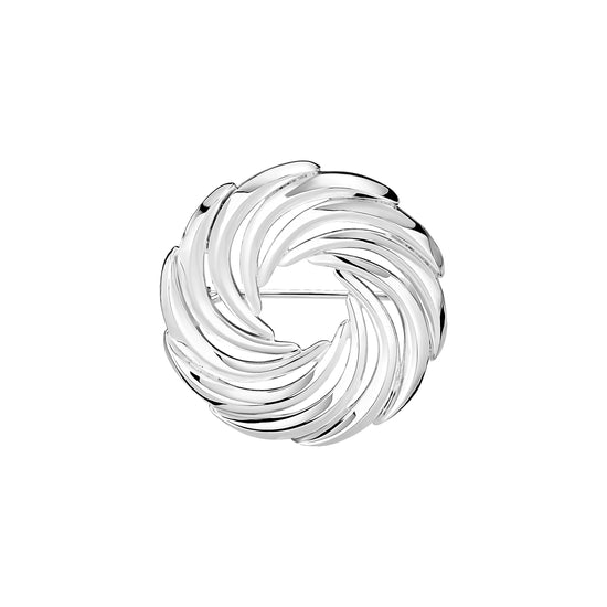 Broche sølv 34 mm Lund Copenhagen