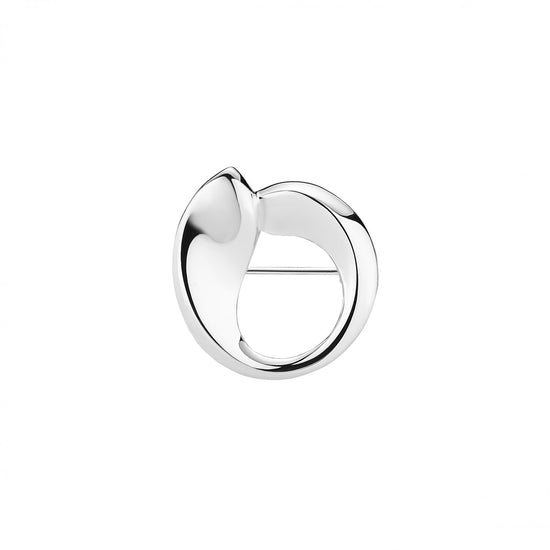 Broche m. 2 blade sølv Lund