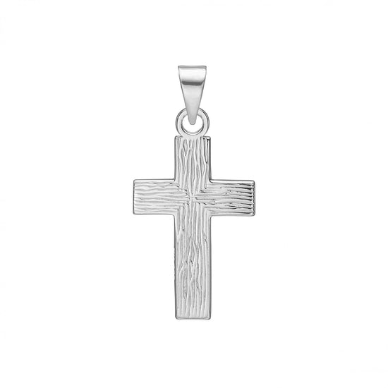 Kors sølv vedhæng 25x16mm Lund
