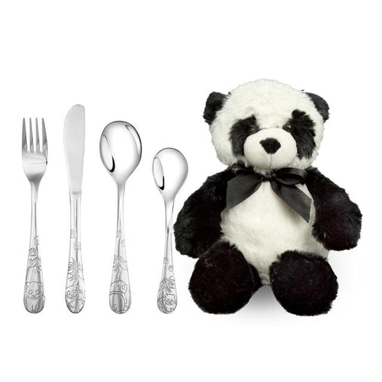 Panda Rustfrit stål bestik med Bamse
