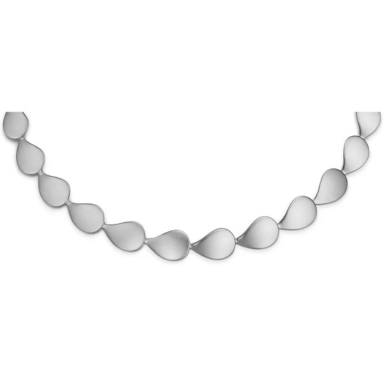 Collier mat leddelt sølv Randers Sølv