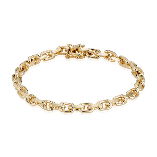 8K Anker facet 2,00mm guld armbånd