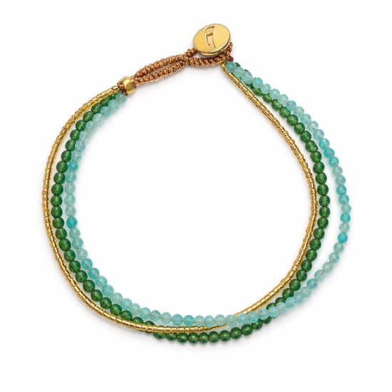 AG - Armbånd Lulu Dua Mix Grøn (06) Ibu Jewels
