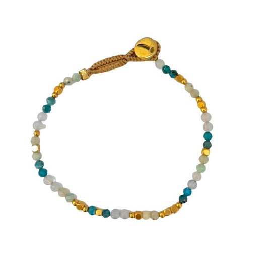 AQ - Armbånd Lulu Liv Mix Blågrøn (05) Ibu Jewels