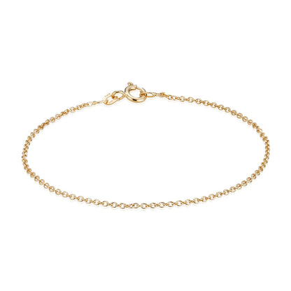 14K anker rund 0,40 mm guld