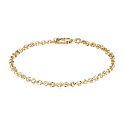 14K Anker Rund 0,70 mm guld