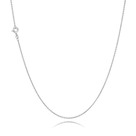 14k Anker rund 0,50mm hvidguld