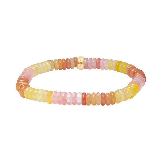 Agat, cherry quartz, aventurin armbånd - Heinzendorff