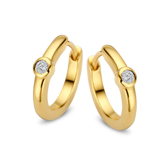 14Kt. Alina Hoop 0,08 ct Wvs - Spirit Icons