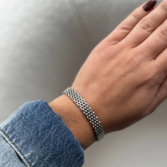 Alita armbånd stål - Naja Borre