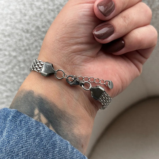 Alita armbånd stål - Naja Borre