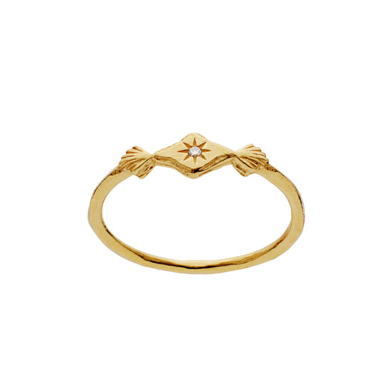 Annie Ring forgyldt Maanesten