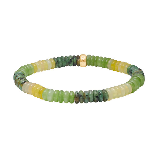 Armbånd m. Agat, quartz, prikket jasper  Heinzendorff