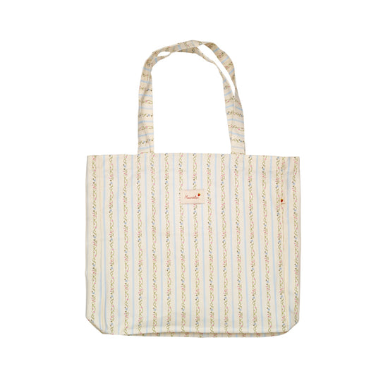 Canvas Totebag
 Summer Stripes Blue Maanesten