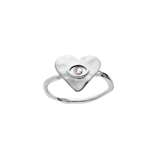 Cassia ring sølv - Maanesten - spar 50 %