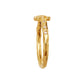 Clover ring forgyldt Maanesten