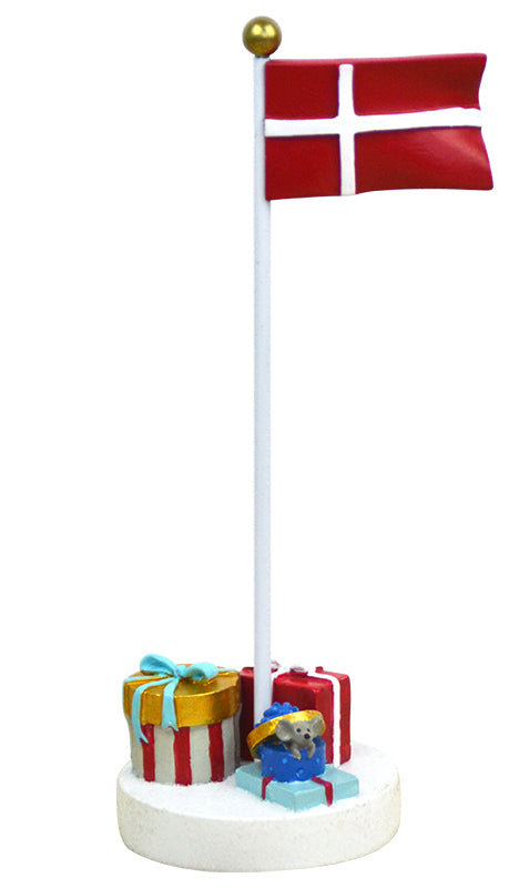 Bordflag m. pakker i blå og rød - Kids by Friis