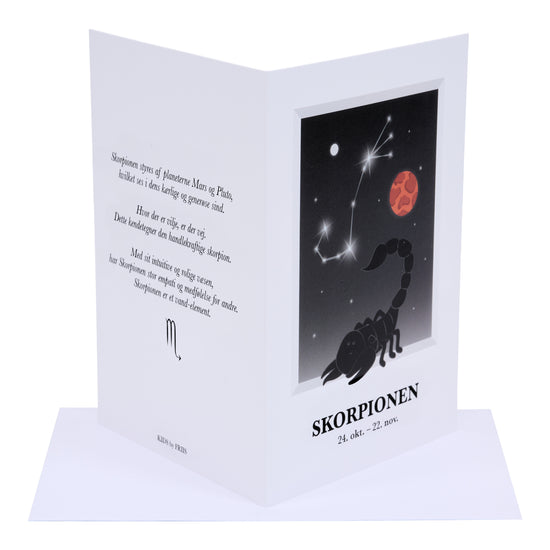 Skorpionen Stjernetegn kort