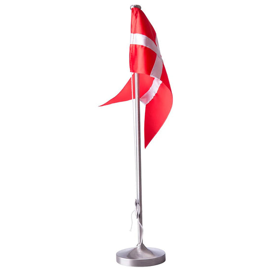 Fortinnet flagstang m. rund fod 38,5 cm Noa