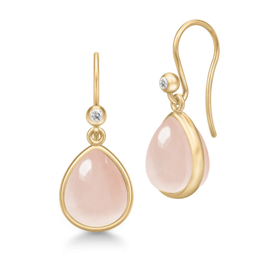 Paloma Earrings - Gold/Milky Rose Julie Sandlau