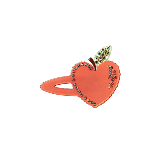 Heart Apple Hairclip Cranberry Maanesten - spar 50 %