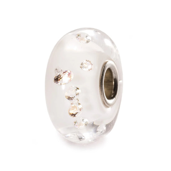Hvid diamantkugle - Trollbeads