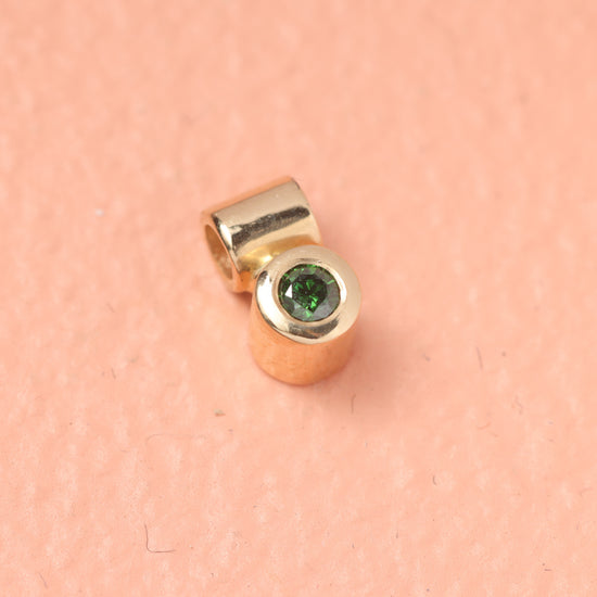 14K Pipeline vedhæng m. 0,03ct  - Devine by Norup