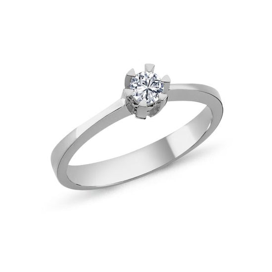 14kt. Star 0,15ct. W-si ring hvidguld - Nuran