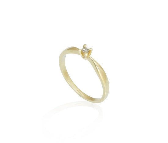 14k Celebrate LG 0,05ct DEF/VS ring rødguld