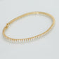 LG 18K Aligned Tennis armbånd Lab-grown DEF/VS Brillant cut