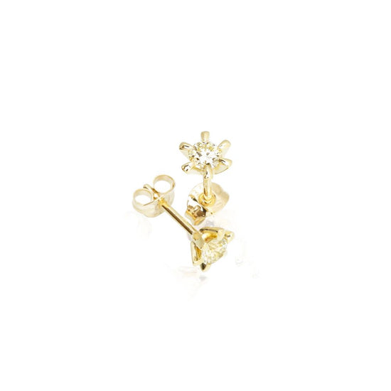 LG 14K Present Ørestikker 2x0,25ct DEF/VS Rødguld