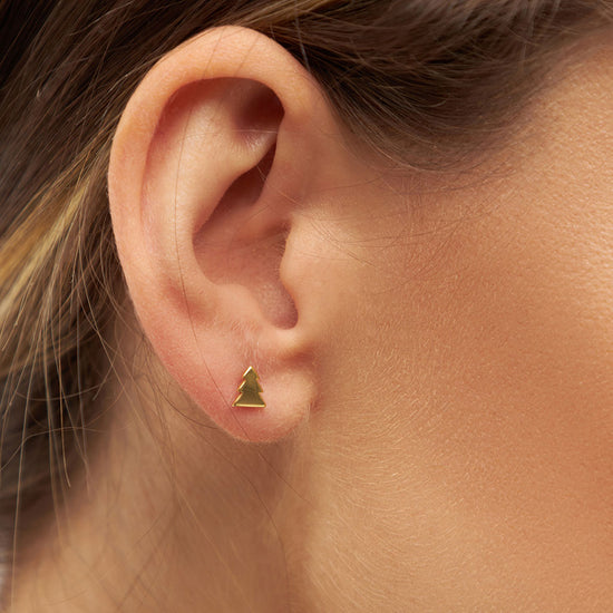The Tree earring 1 pcs Gold Plated LULU Copenhagen