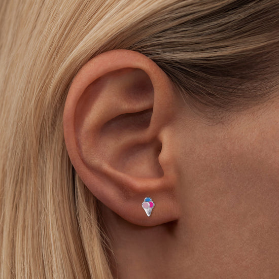 Ice cone earring sølv 1 stk. LULU