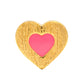 Color Heart earring 1 pcs forgyldt LULU