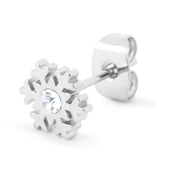 Flake earring 1 pcs Silver Plated LULU Copenhagen